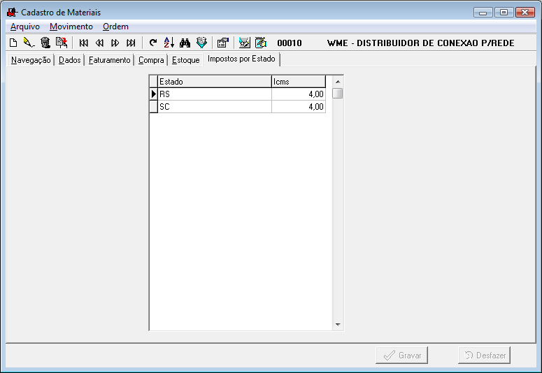 Cadastro_Materiais_Manutencao_Aba_Impostos_por_Estado