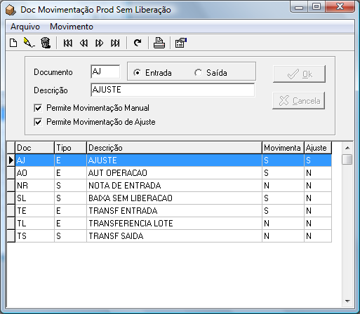 Tabelas_Storage_Controle_Doc_Movimentacaoo_Prod_Sem_Liberacao